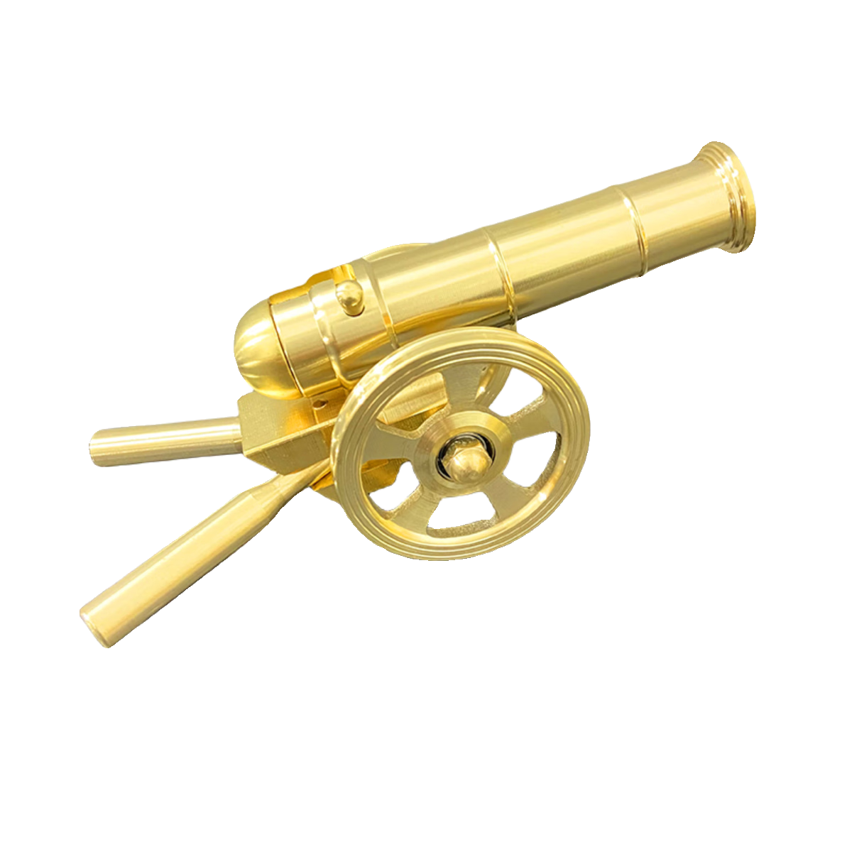 霜魄放鞭炮神器大炮黄铜模型摆件云龙兄意大利炮放炮金属可放炮合金玩