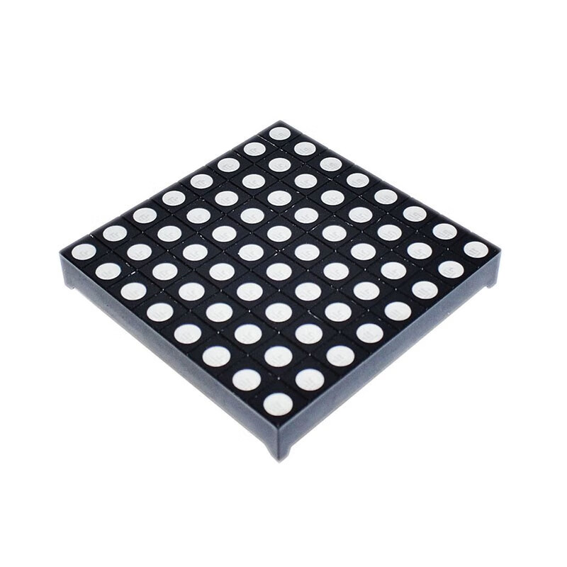 8*8阵列三色全彩共阳rgb led点阵屏模块 长宽60mm 圆点显示屏