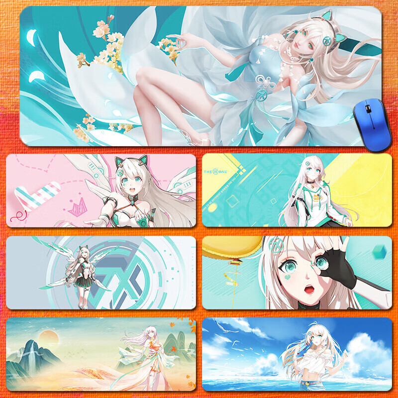 息尼天选姬鼠标垫泳装照常发货 华硕天选姬超大游戏鼠标垫笔记本 乳