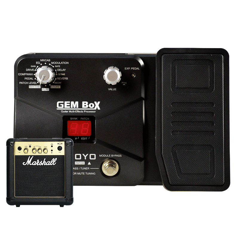 卓乐(joyo) 电吉他效果器 gembox ii代二代 电木吉他综合效果器 gem