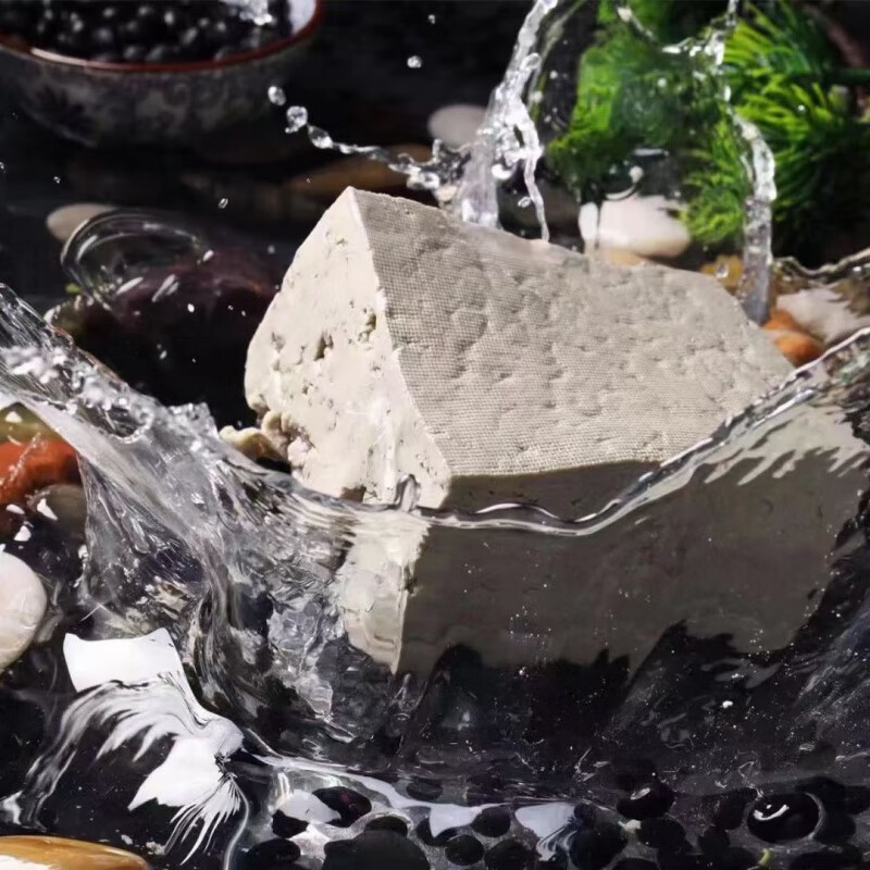 食怀黑豆花400g盒李传芳手掰黑豆花黑豆腐烤鱼火锅网红火锅食材批发