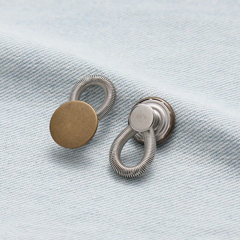 山头林村牛仔裤扣子免钉可调节免缝腰围小改大扩腰纽扣伸缩男女裤腰金