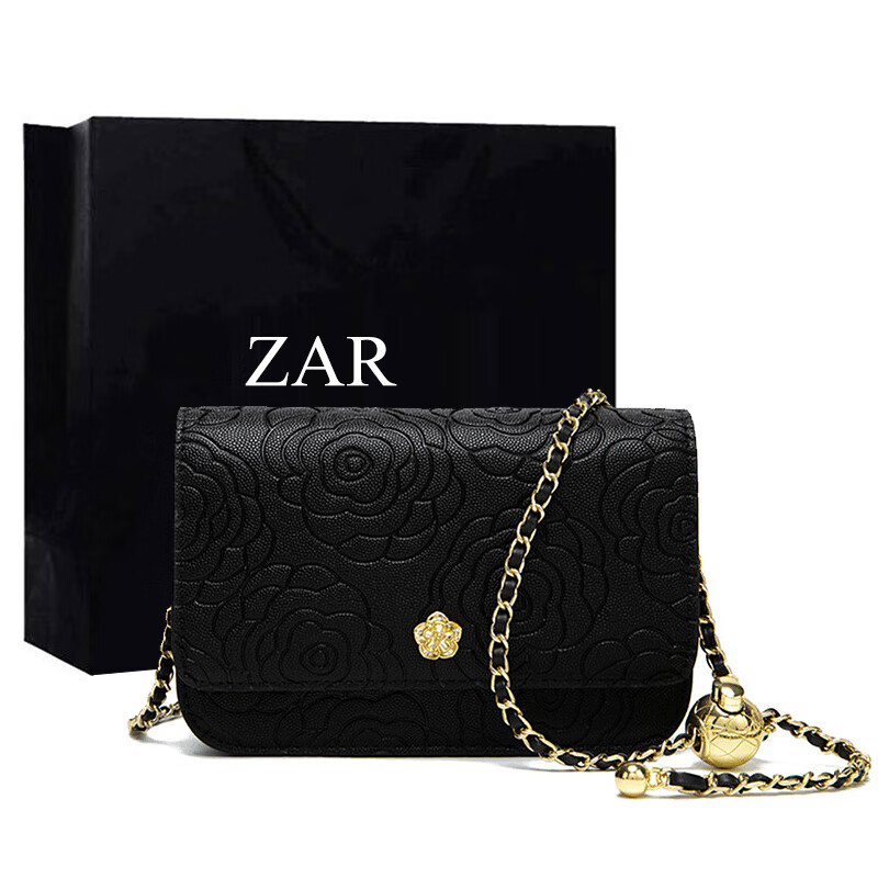 山茶花黑色 送礼品盒 礼品