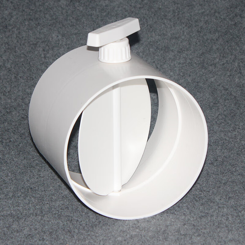 万蜂展pvc风量调节阀风管蝶阀手动风阀圆形管道开关阀门75/110/160