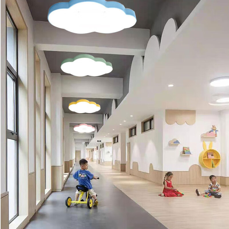 kedoety儿园云朵吸顶灯培训机构教室过道吊顶灯乐园艺术吊灯造型