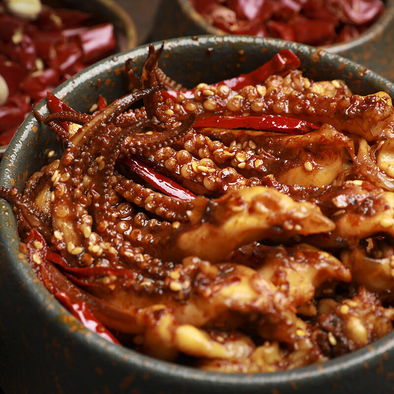 冷幫主冷吃麻辣大魷魚須即食海鮮熟食香辣休閑下飯小零食 麻辣味100g