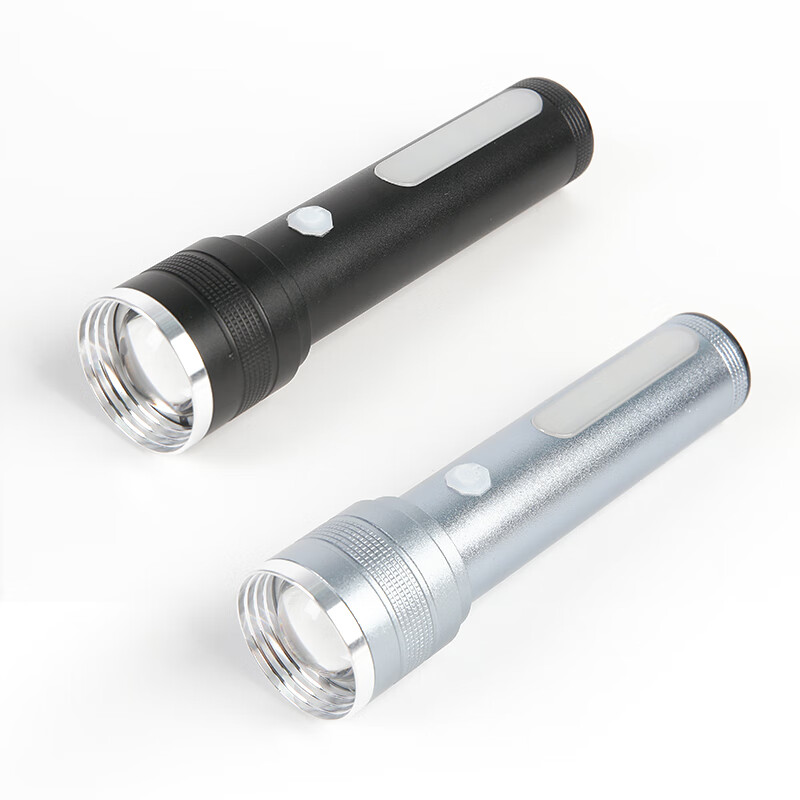 山色手电筒铝合金变焦强光远射充电超亮大功率专用钓鱼便携巡逻激光炮 SSD350D15B/1500mA/亮6-12小时