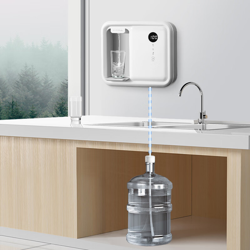 喆湘壁挂饮水机下置桶装水即热式自吸管线机壁挂式饮水机下置桶装水