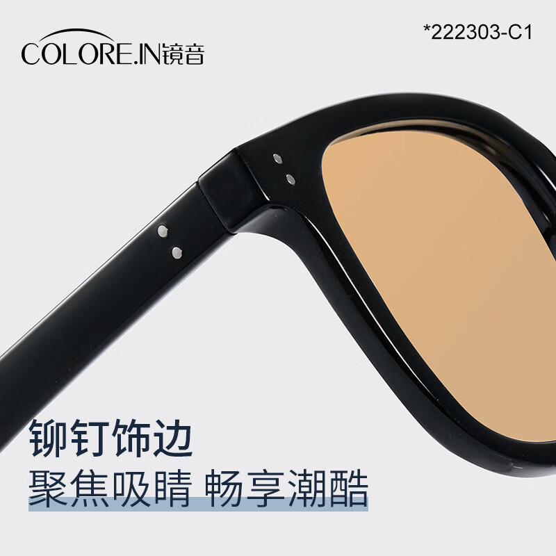 蔡司(ZEISS)镜片茶色近视镜墨镜男女款可配带度数偏光镜户外开车驾驶太阳眼镜 黑框 配colorein1.56染色茶片【0-400度】