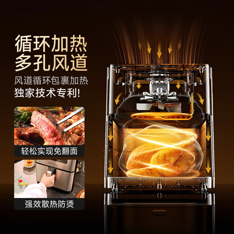 2025年空气炸锅品牌排名前十名,这10款大容量免翻面超省心-图片7