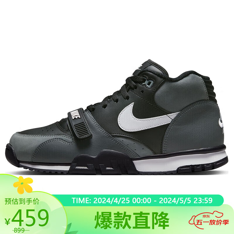 NIKE 耐克 秋冬龙年男休闲鞋气垫AIR TRAINER 1运动鞋FD0808-001黑42 FD0808-001黑/白-暗灰-冷灰
