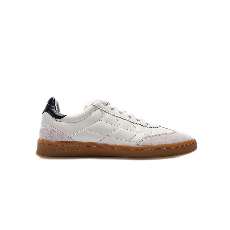 colehaan/歌涵 男女同款休閑鞋緩震防滑情侶小白鞋德訓(xùn)阿甘板鞋新復(fù)古回潮 白色/灰色-C38049/W30272 41 （瘦腳建議拍小半碼）
