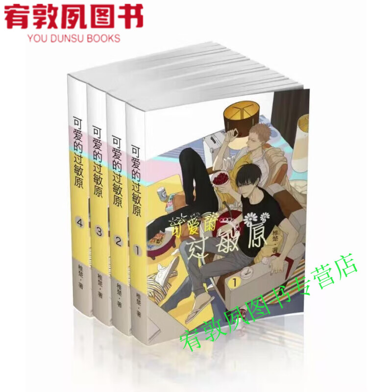 现货 可爱过敏原1-4册 无删减实体小说书全四册 by稚楚现货速发 全集