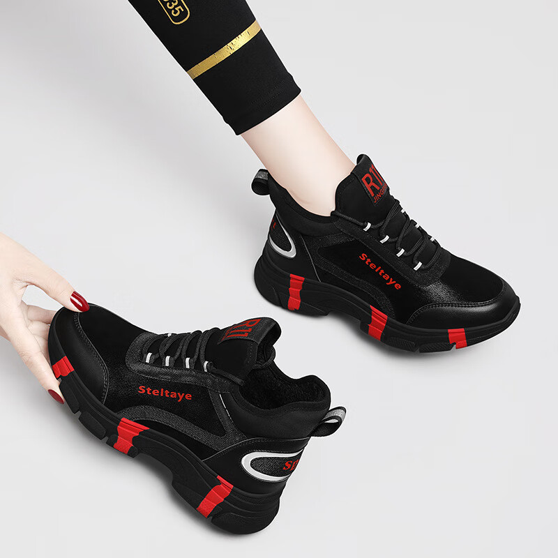 卓履(zhuolv)品牌运动鞋女休闲老爹鞋百搭轻便2024新款春秋冬季加入女