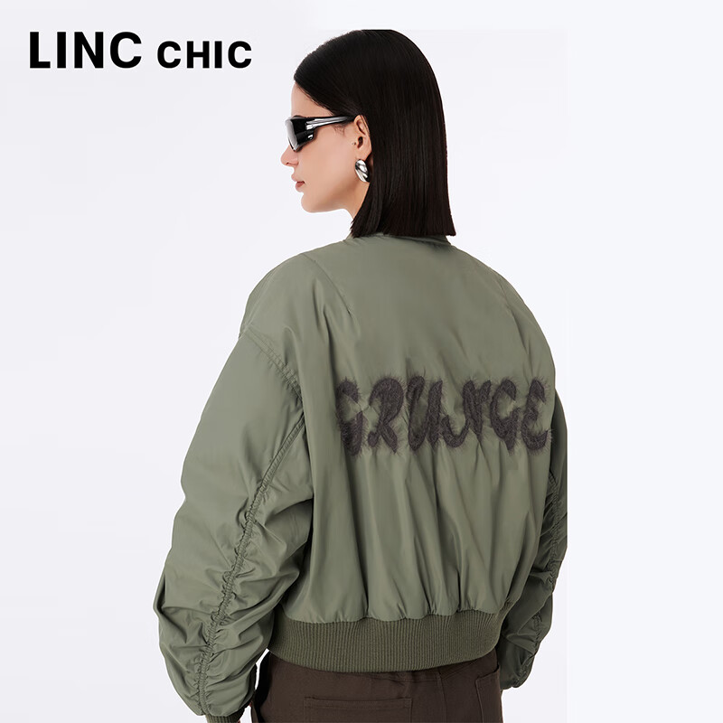 金羽杰春秋冬季新款城市户外轻薄羽绒服女士短款立领外套夹克Y23301009 沙丘绿 M 适合130斤以下