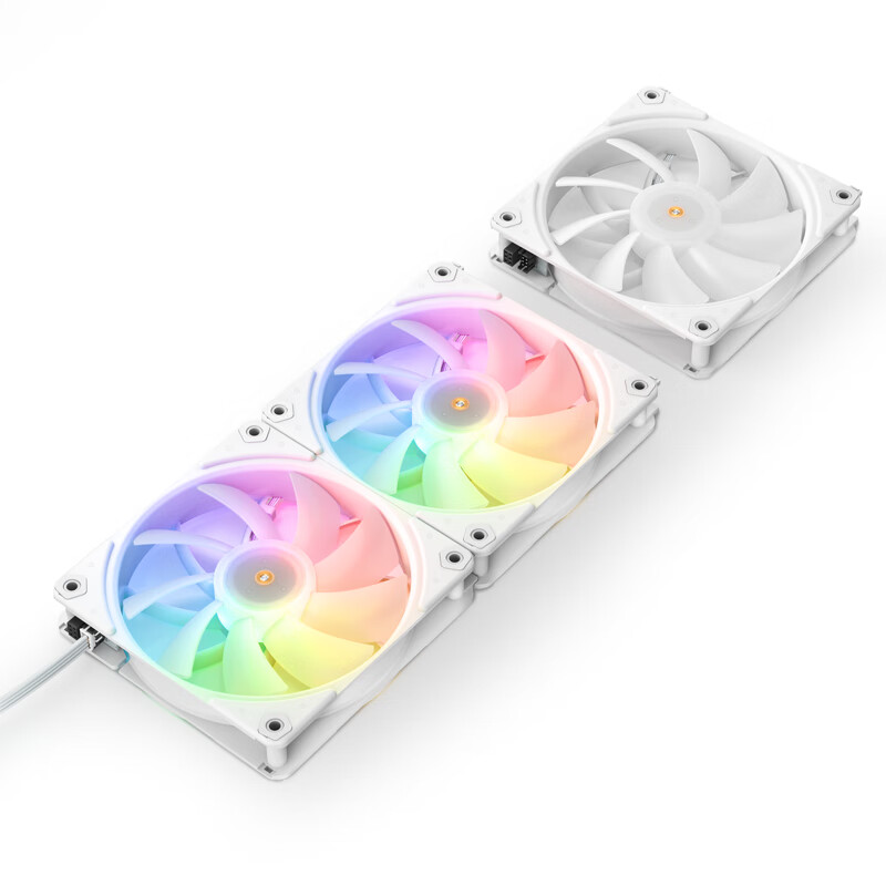 乔思伯 魔术 ZF120 W ARGB白积木风扇CPU散热温控pwm机箱风扇 1*积木ZF120 白色 无线材
