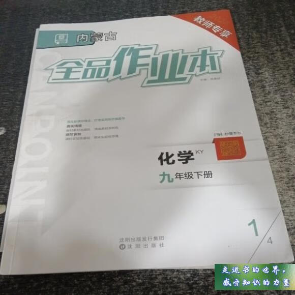二手书八五新 全品作业本化学九年级下册 肖德好 沈阳出版社 标准
