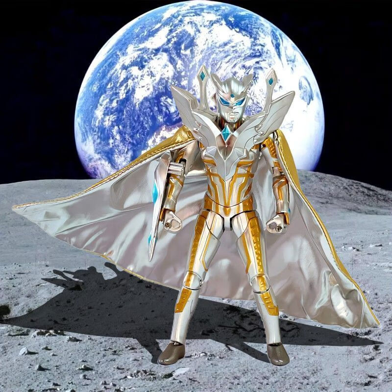 shf究闪耀赛罗黄金无限黑暗特利迦塞罗 超可动模型玩具 披风闪耀赛罗