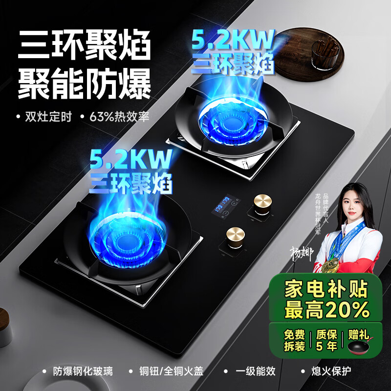 ����ձ���ȼ�������˫�� ��ʱú��¯ ��Ȼ��̨ʽǶ��ʽ����˫���� 5.2KW�ͻ𱬳�ú���� T2����Բ�ܡ���ʱ+�����������桿�����ھ���� ��Ȼ��