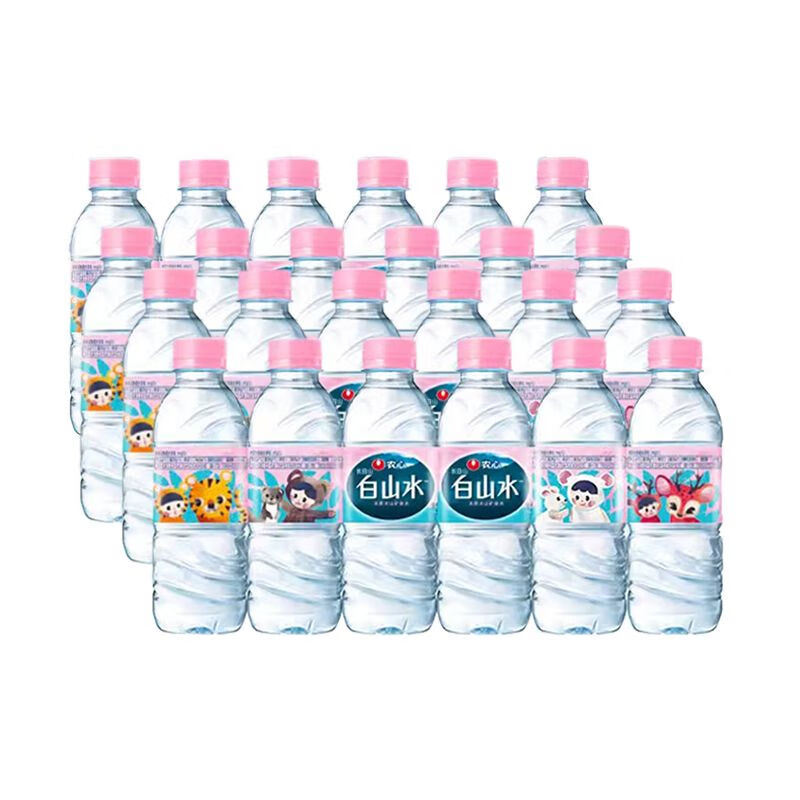白山水天然长白山矿泉水饮用水整箱便携330ml*24瓶 【共24瓶】 330ml