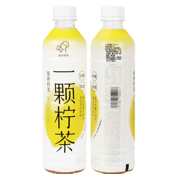 HEYTEA 喜茶 一颗柠茶 绿妍柠茶 450ml*15瓶