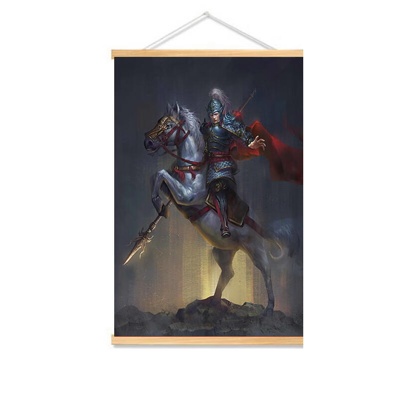 澳颜莱五虎上将图 五虎上将画像三国赵子龙装饰画挂画三国赵云海报