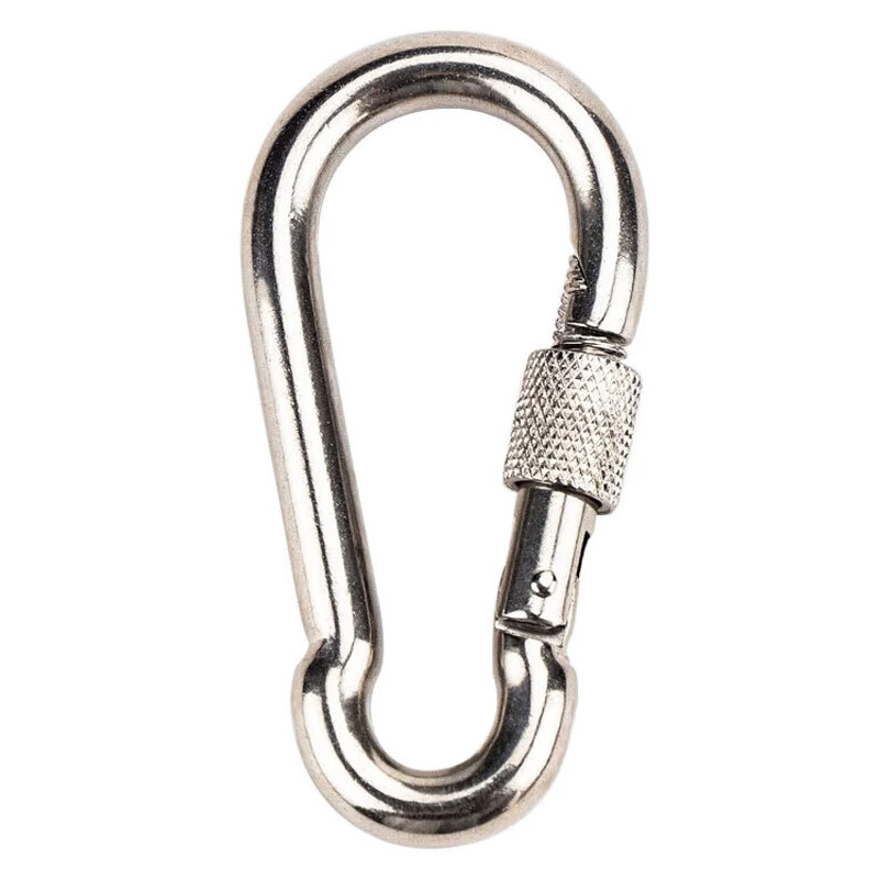 筑筠 钢丝绳配件 304不锈钢弹簧扣 安全扣起重挂扣 单位/个 m12/带母