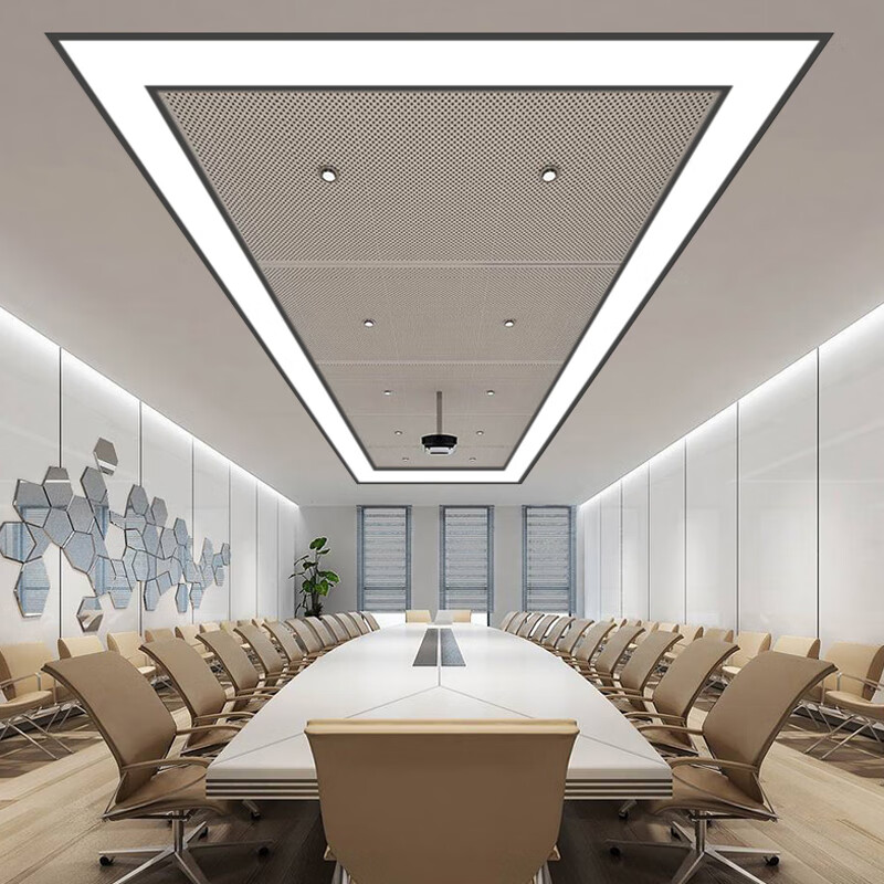 仁聚益薄嵌入式led灯 办公室会议室天花板平板灯石膏板吊顶内嵌长条灯