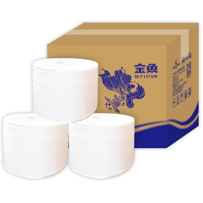 中心抽速溶卫生纸系列双层1300节*6卷/箱中间抽取式