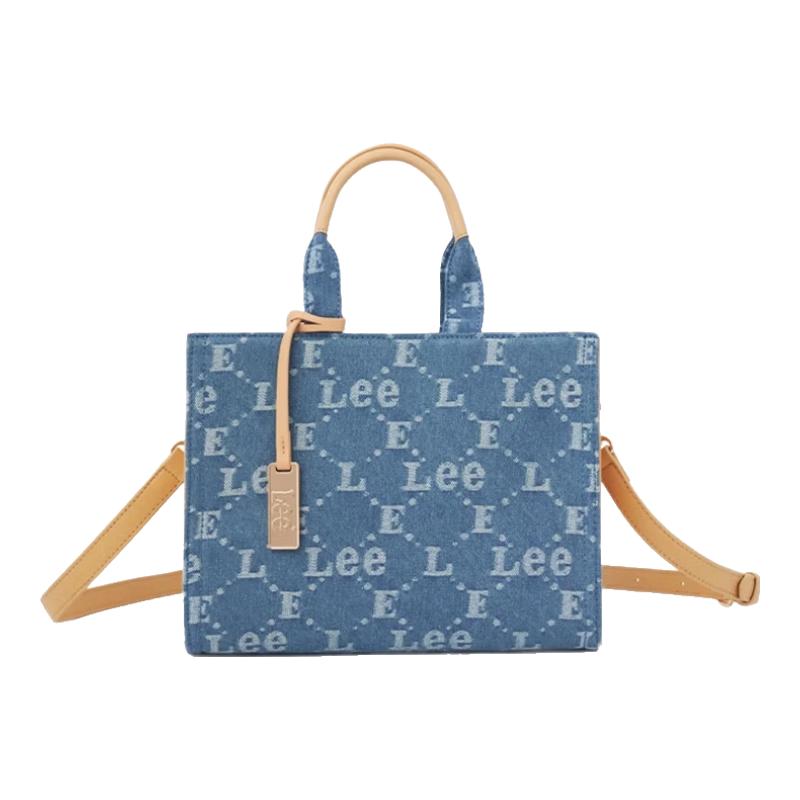 Lee復(fù)古老花Cabas托特包斜跨手提單肩女包女士包百搭學(xué)生大容量通勤