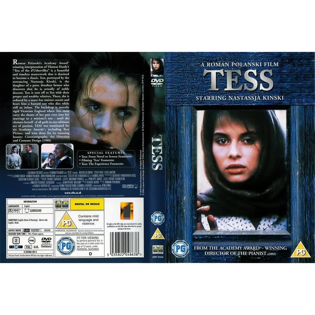 经典电影译制片 黛丝姑娘/苔丝 tess (1979)dvd光盘 上译国配