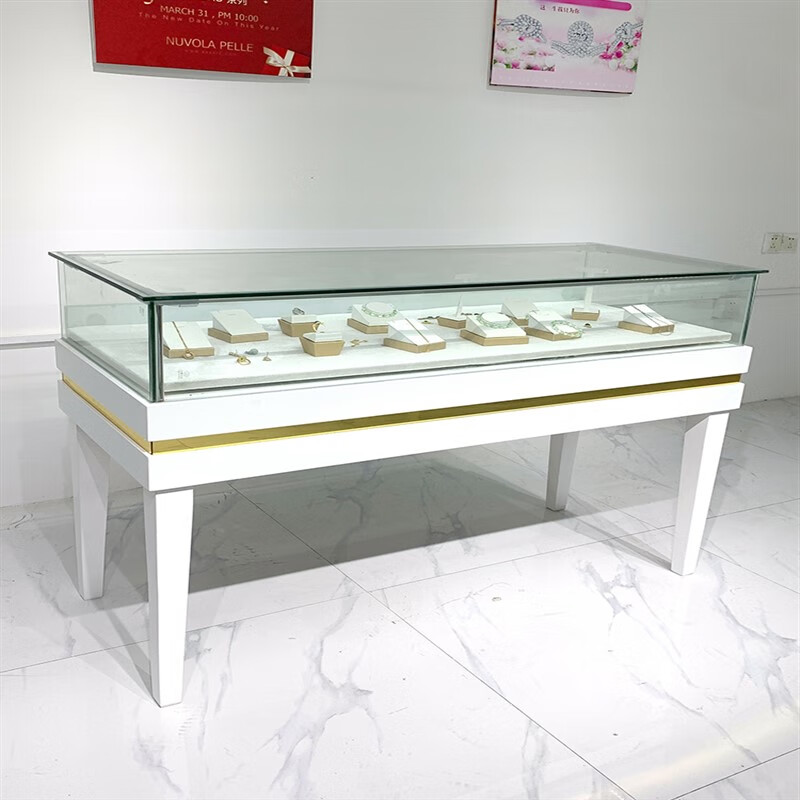 优依福珠宝展示柜带灯珠宝首饰展示柜精品玻璃柜子柜台饰品玉器手表