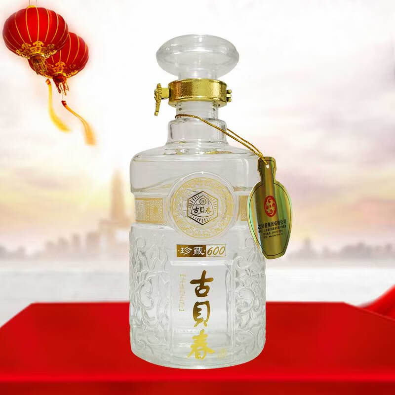 古贝春珍藏600 浓香型白酒 38度 山东白酒 600ml*6瓶 整箱装 38度 600