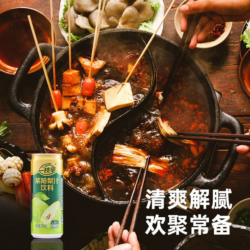一枝笔莱阳梨汁饮料310ml*8罐装饮料清甜润口果汁梨味饮品 莱阳梨汁310ML*8罐【尝鲜装】