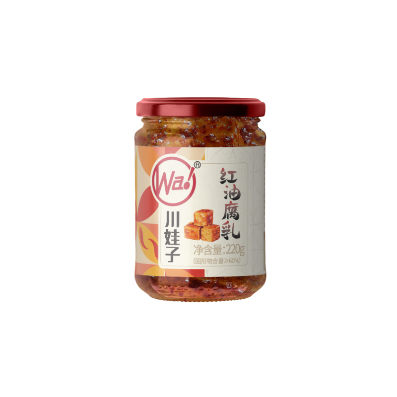 川娃子四川豆腐乳麻辣豆腐乳農家風(fēng)味家用紅油豆腐乳下飯拌飯腐乳 川娃子紅油腐乳220g1瓶