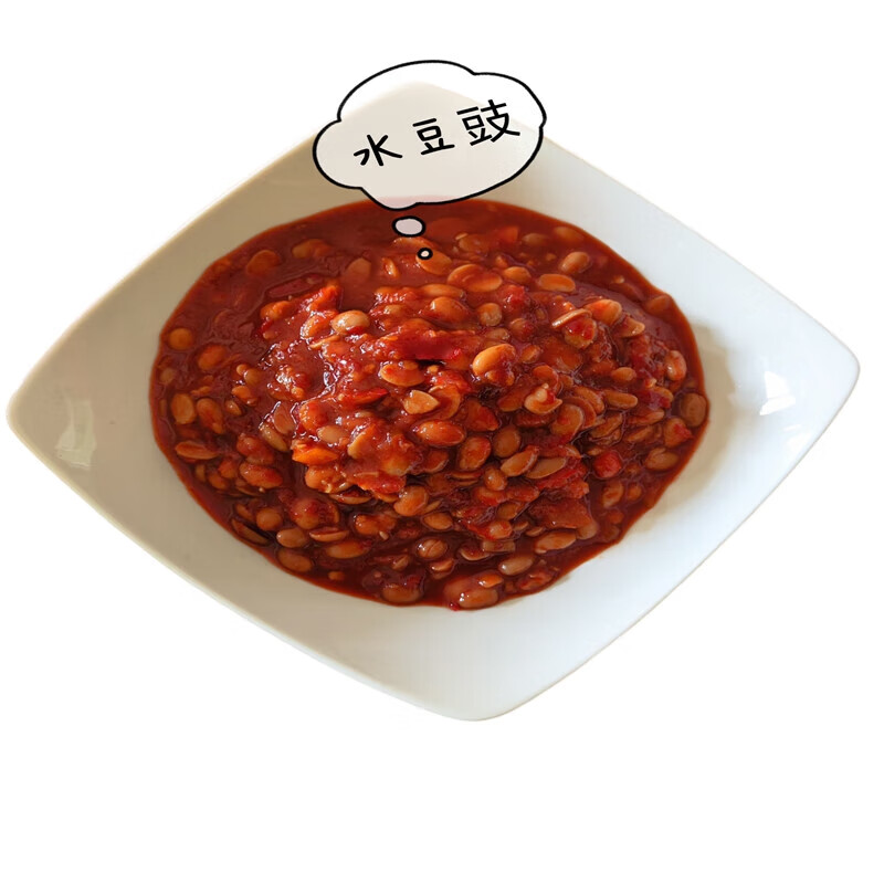 孟定傣族酱豆果水豆豉傣族豆食酱下饭菜辣椒姜豆子腌黄豆 500克水豆豉