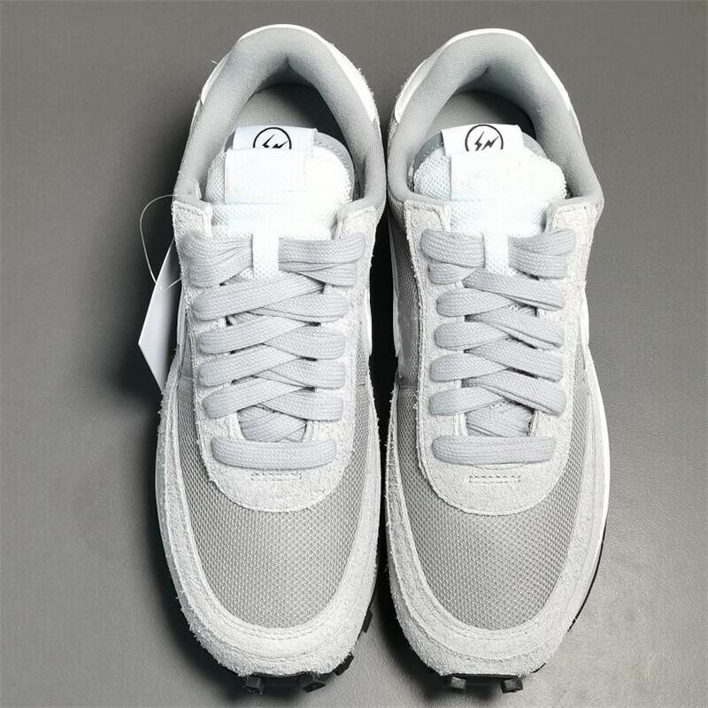 珠莱曼ldvwaffle三方联名 闪电双钩元祖灰 华夫休闲鞋 男女运动跑鞋