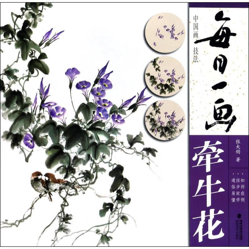 中国画技法:牵牛花 每日一画