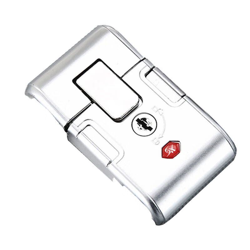 密码箱锁配件铝框行李箱锁扣按压皮箱通用式锁扣旅 扣锁一个带钥匙