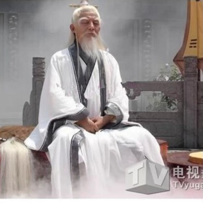菲奢兰道袍道士道教服装古装男古代老神仙服装太上老君太白金星姜子牙