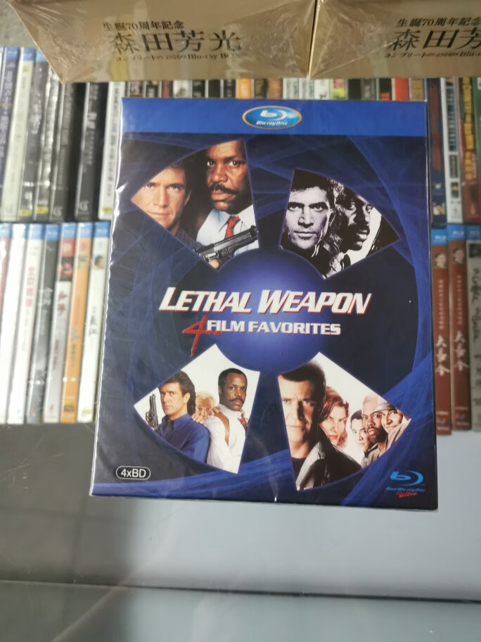 蓝光bd致命武器1-4部高清经典梅尔&middot吉布森作品电影套装版碟