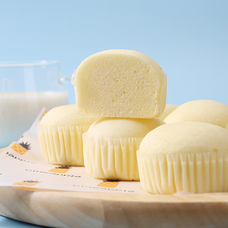 千丝 奶香蒸蛋糕办公室点心休闲早餐蛋糕点小面包零食品下午茶点【q】