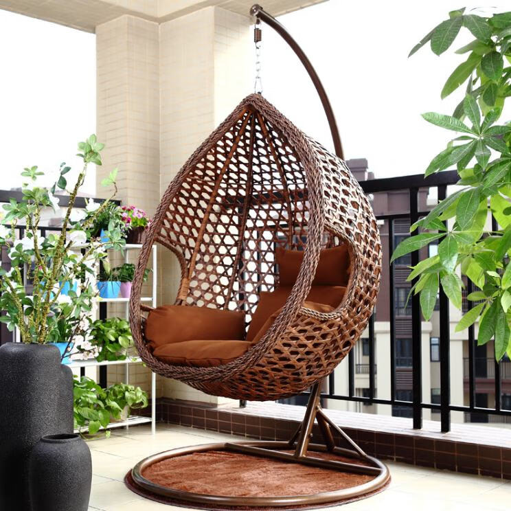 莎庭吊椅双人吊篮藤椅客厅秋千懒人家用吊兰椅阳台成人摇篮椅