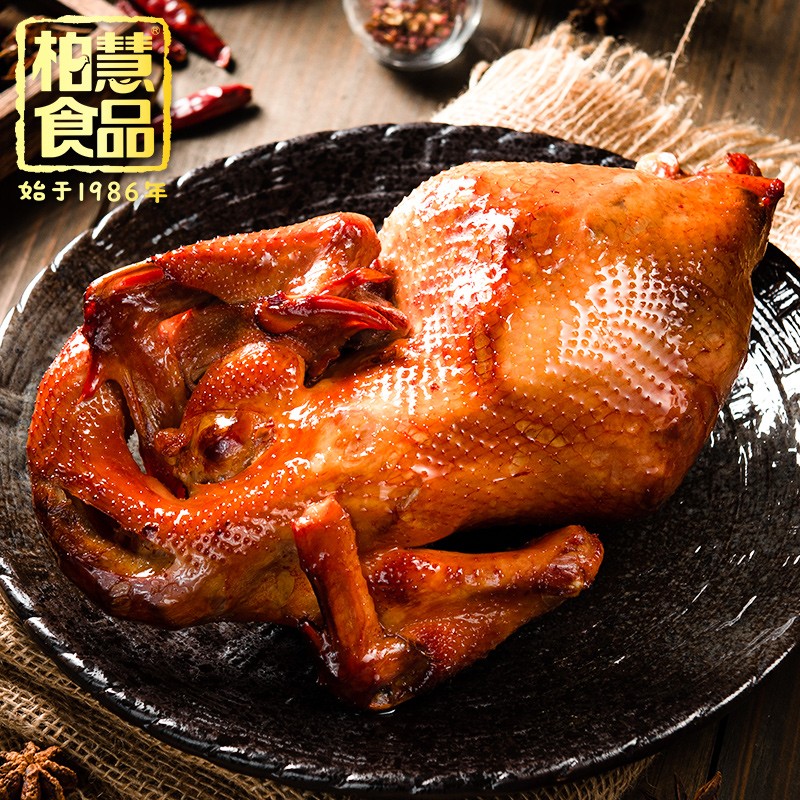 柏慧食品传统烧鸡 东北特产老味道 卤味熏鸡扒鸡熟食腊味下酒菜 休闲