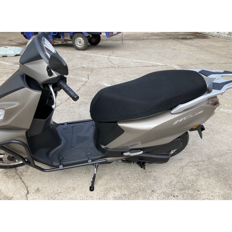 朝雨适用五羊本田ncr125/新喜鲨踏板摩托车坐垫套网蜂窝防晒透气座套