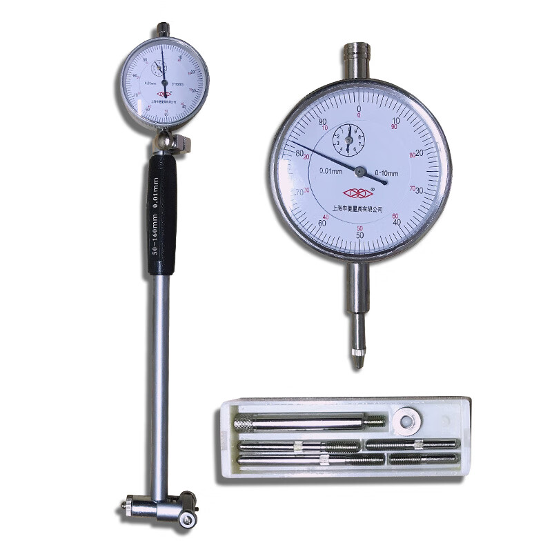 上海申菱内径百分表10-18-35-50 50-160mm内径量缸表 内孔指示表 10