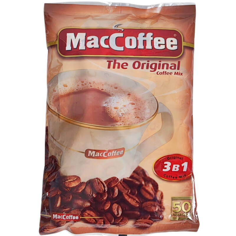 MOCC AEC 1986美卡菲咖啡俄罗斯风味三合一速溶咖啡50包西餐饮品 主图款三合一1000克(50小包)