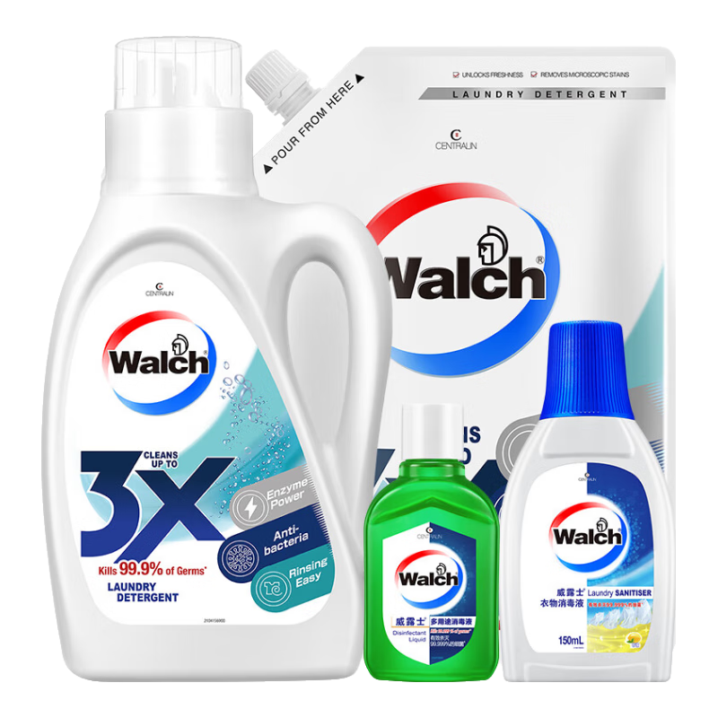 ��¶ʿ la����ϴ4���� ϴ��Һ1L+500ml+����ϴ90ml+����Һ60ml 24.9Ԫ(����ȯ)