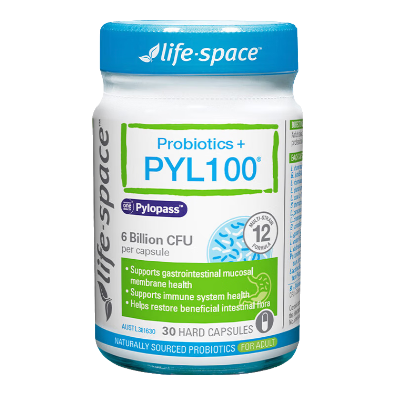 Life Space益倍適 成人PYL100抗幽益生菌幽門螺旋桿菌調(diào)理腸胃虛弱養(yǎng)胃 30粒