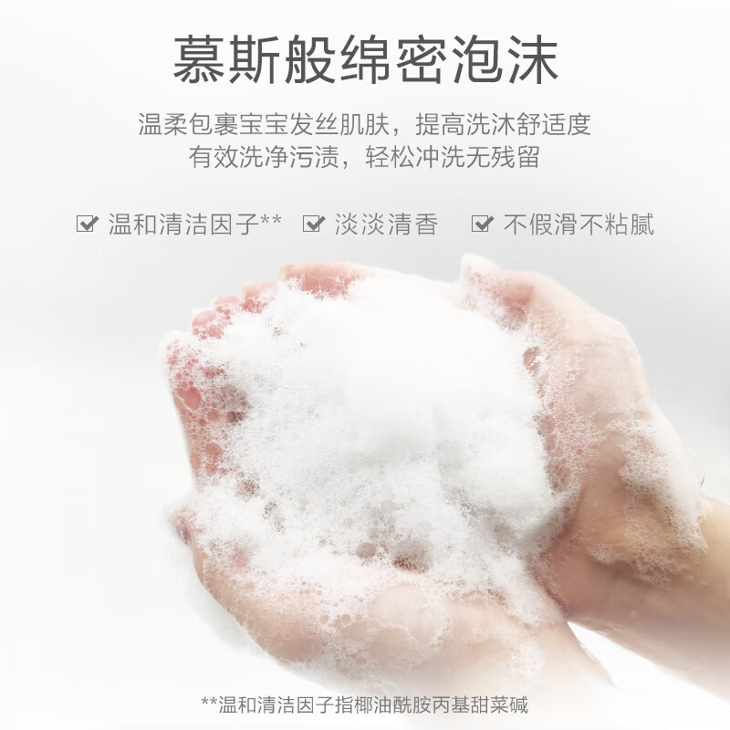 小浣熊 儿童沐浴露洗发水二合一kk大瓶装洗澡乳宝宝洗护滋润家庭装 【1瓶】倍护洗发沐浴露1080ml